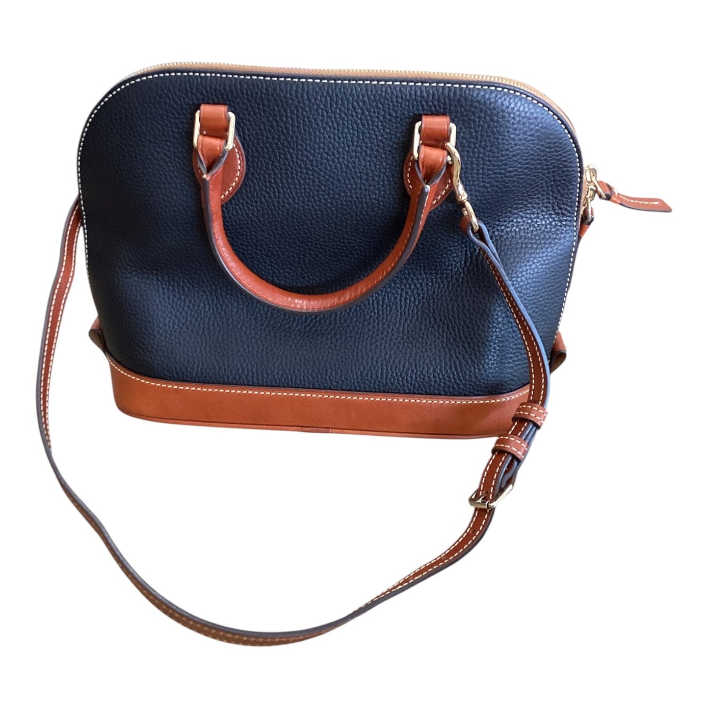 Handbag Designer By Dooney And Bourke In Black & Brown, Size:Medium