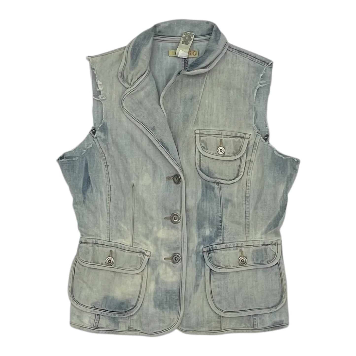 Vest Other By Clothes Mentor In Blue Denim, Size:S