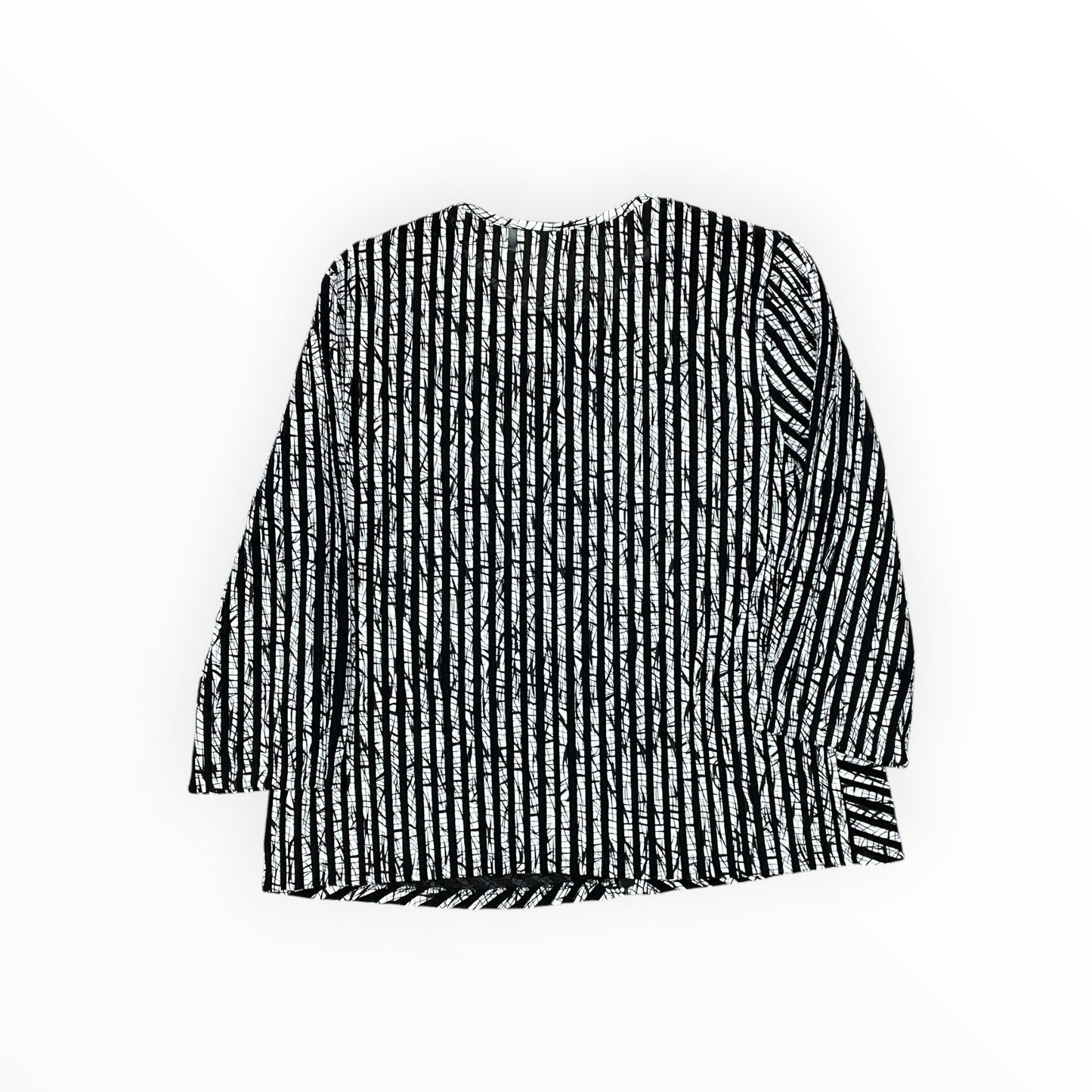 Jacket Other By Chicos In Black & White, Size:Xl