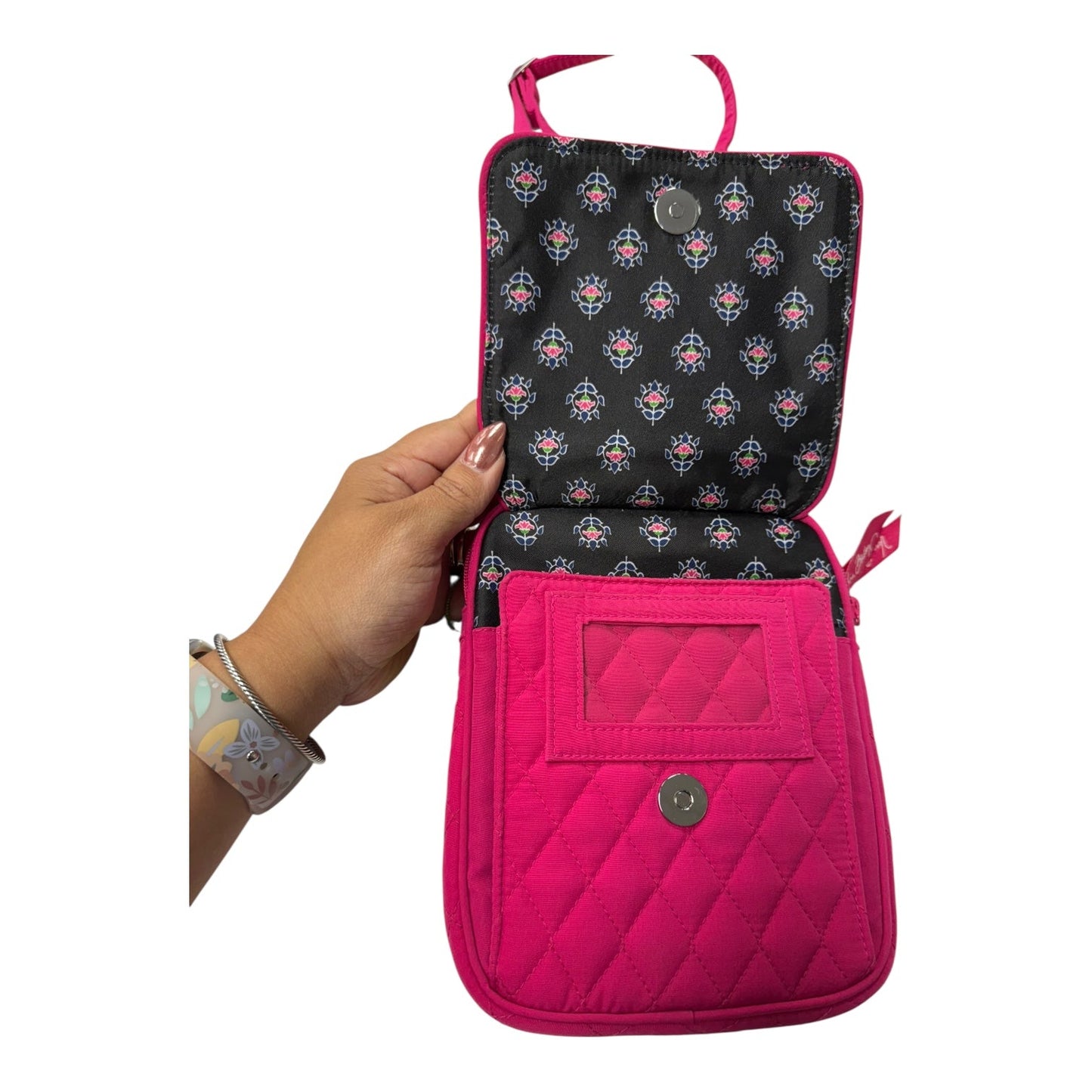 Crossbody By Vera Bradley In Pink, Size:Small