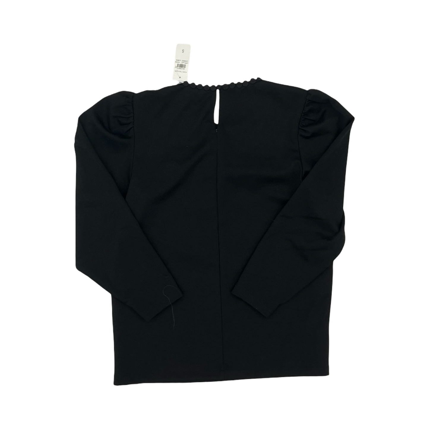 Blouse Ls By Ann Taylor In Black, Size:S