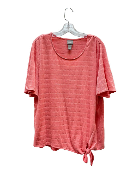 Top Sleeveless Basic By Chicos In Coral, Size:Xl