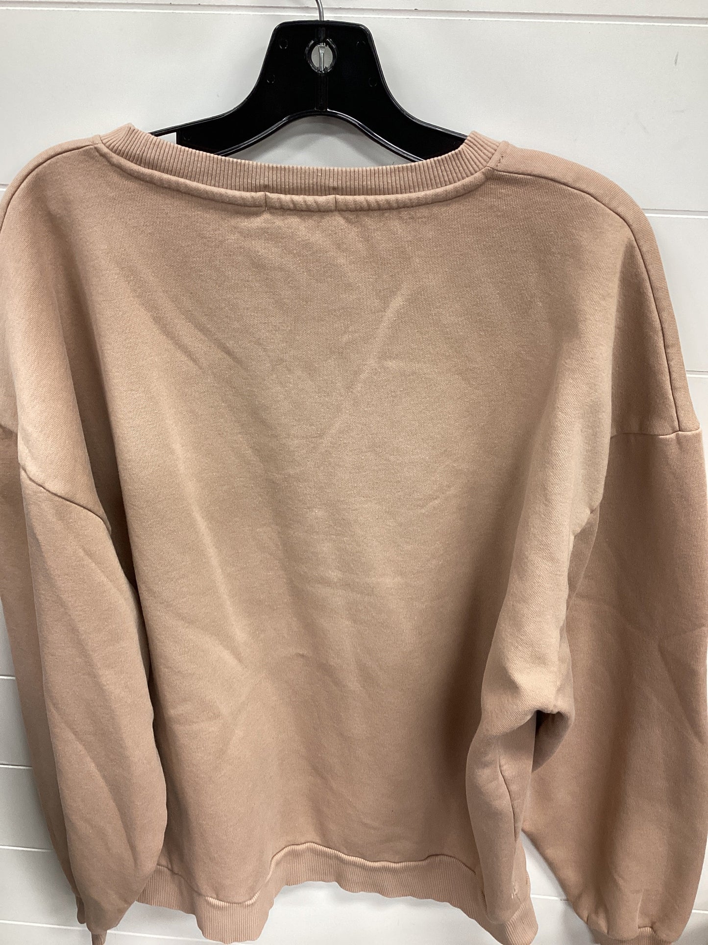 Athletic Sweatshirt Crewneck By Cmc In Beige, Size:L