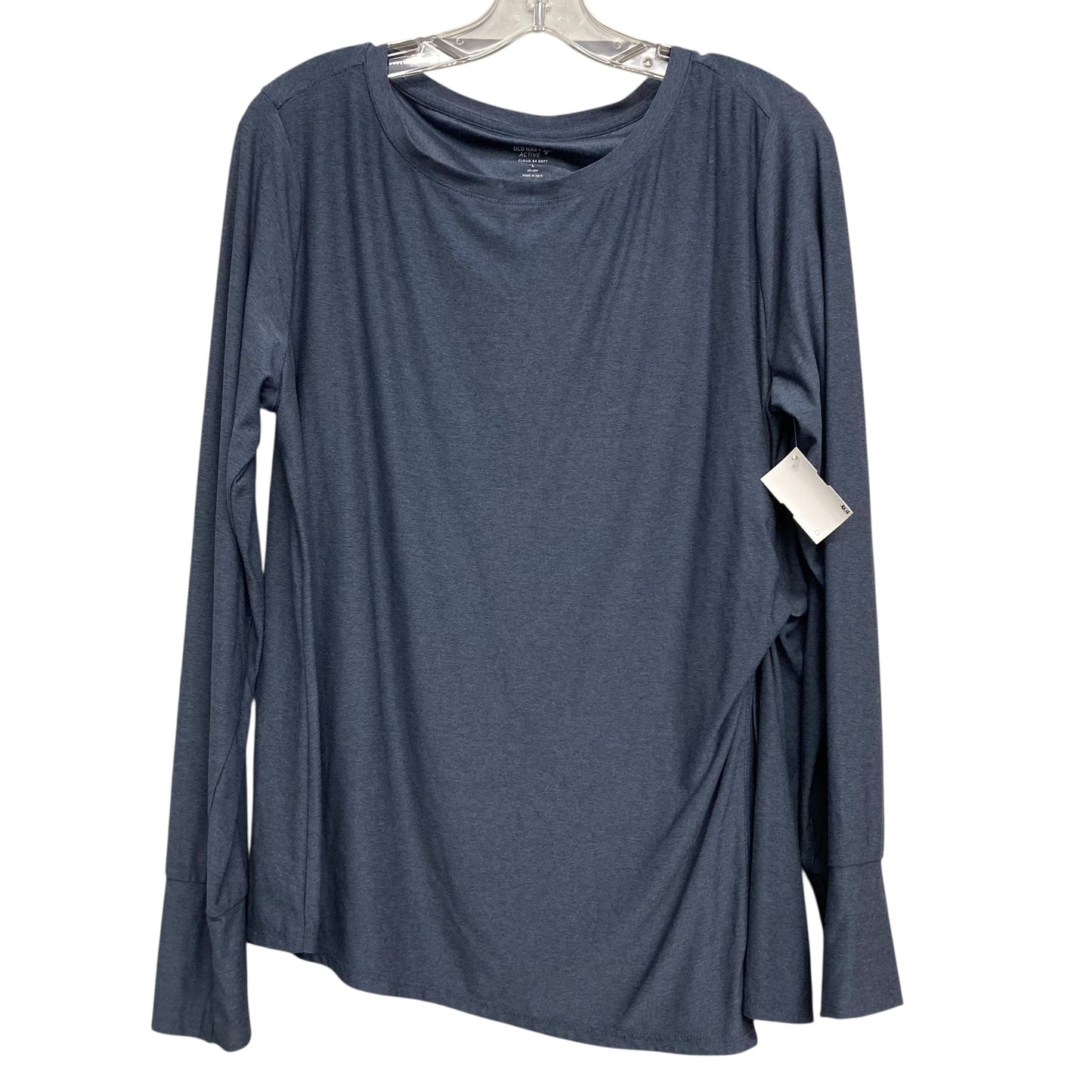 Athletic Top Ls Crewneck By Old Navy In Blue, Size:L