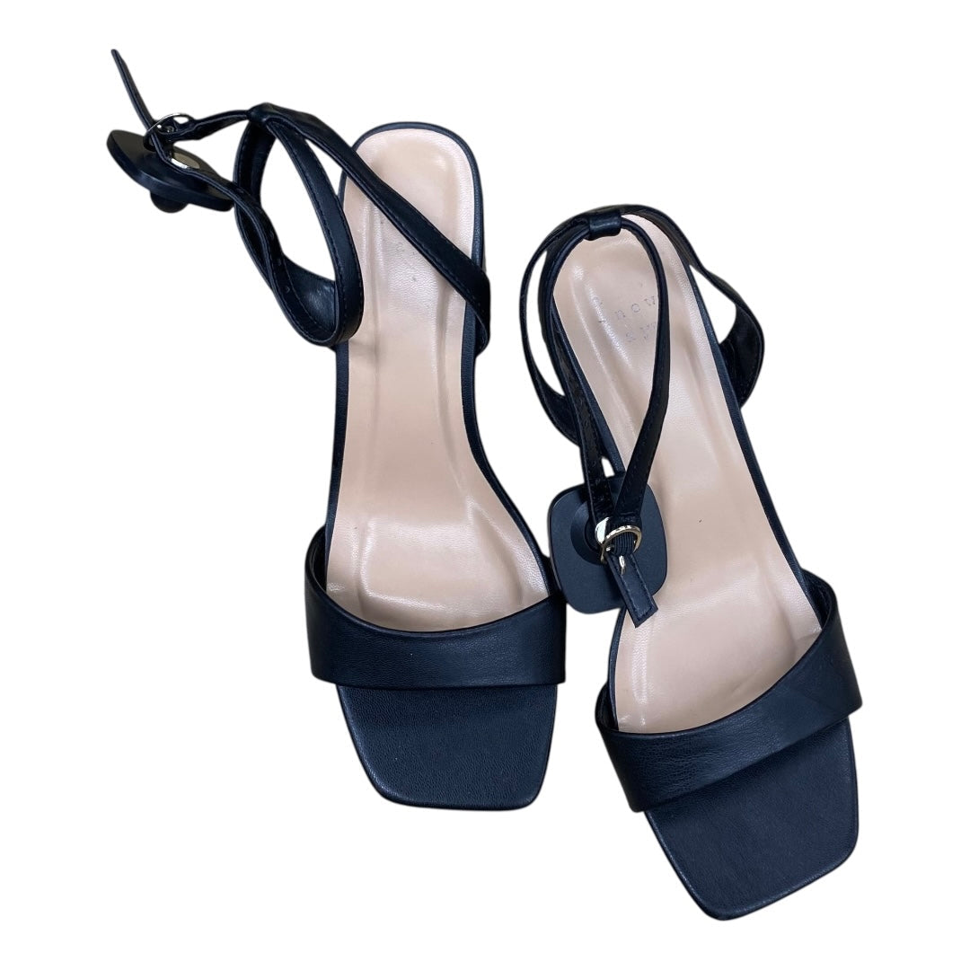 Sandals Heels Block By Jessica Simpson In Black, Size:7.5
