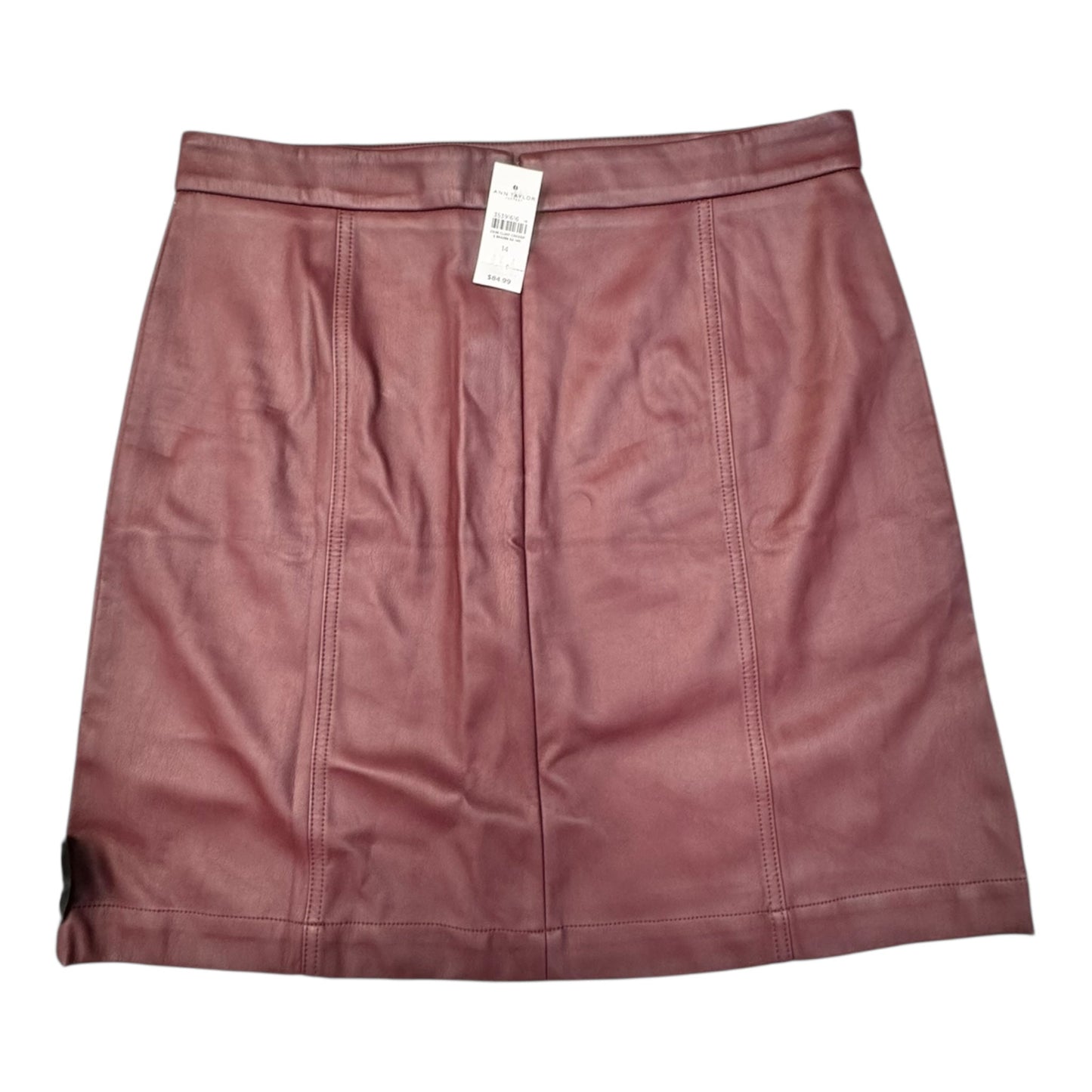 Skirt Mini & Short By Ann Taylor In Maroon, Size:14
