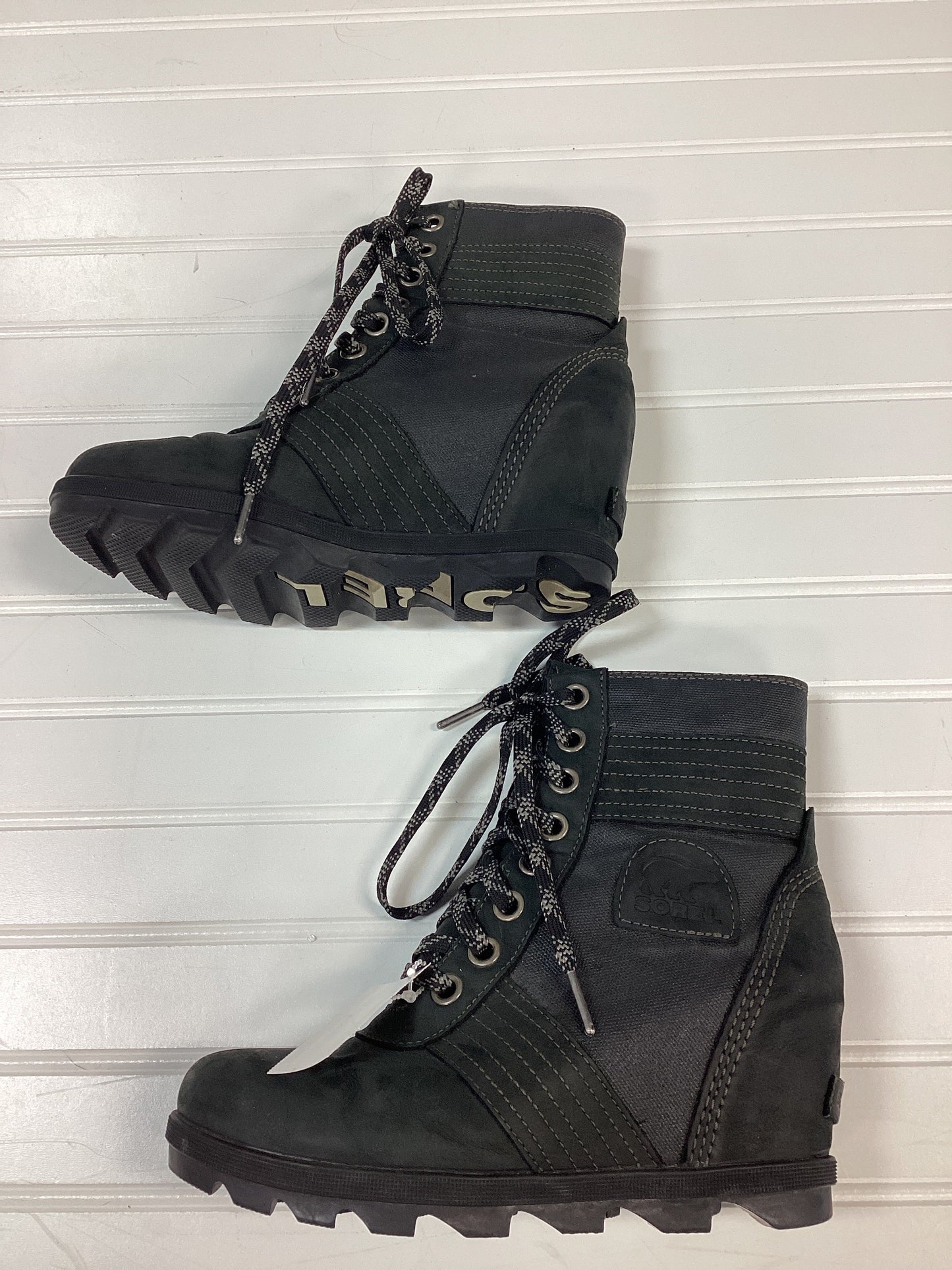 Boots Ankle Heels By Sorel In Black, Size:8