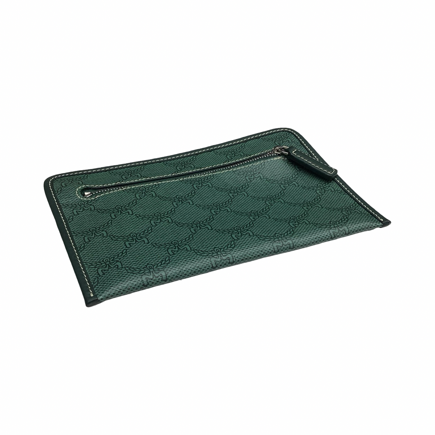 Wristlet Luxury Designer By Mcm In Green, Size:Medium