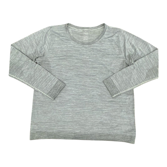 Athletic Top Ls Crewneck By Lululemon In Grey, Size:Xl
