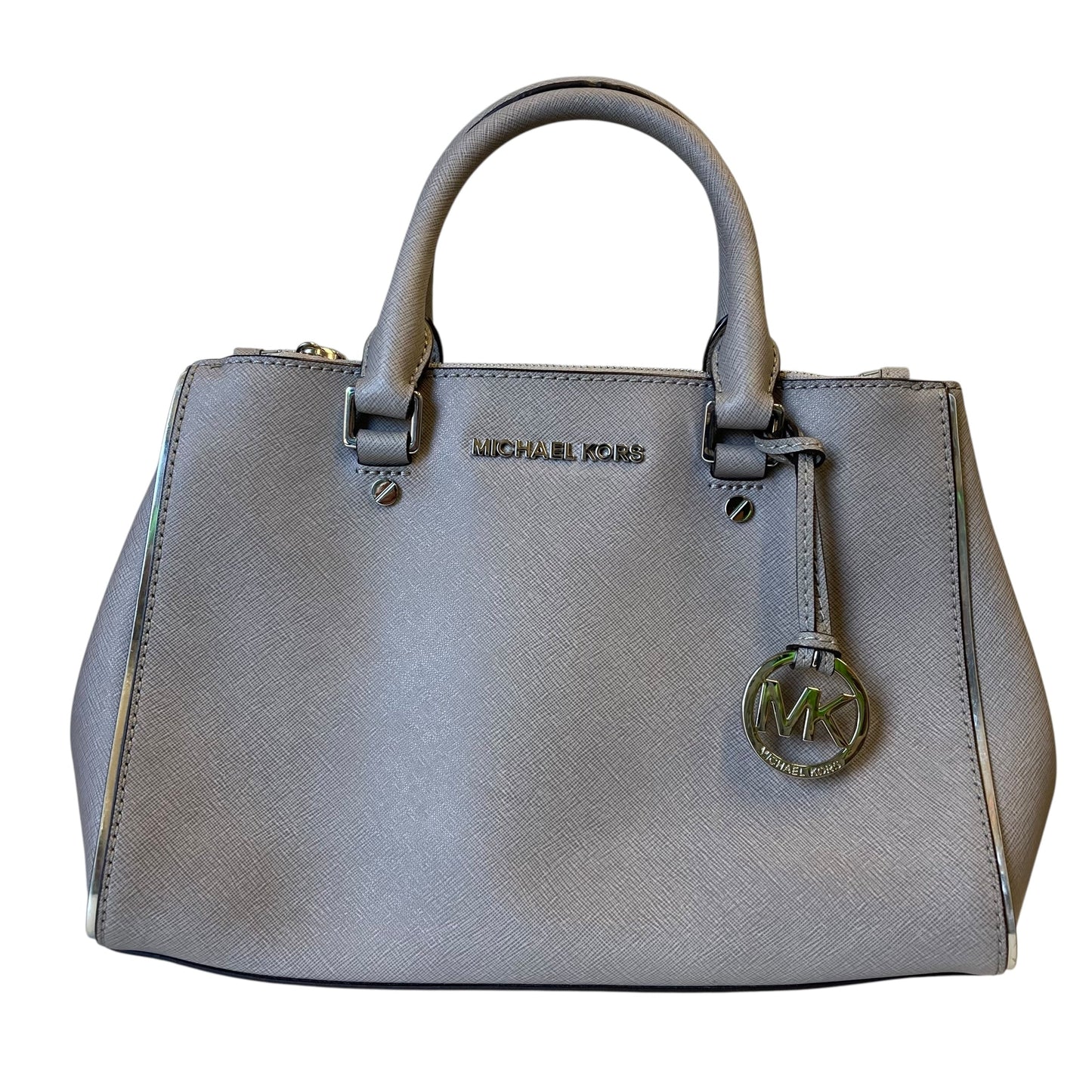 Handbag Designer By Michael Kors In Grey, Size:Medium