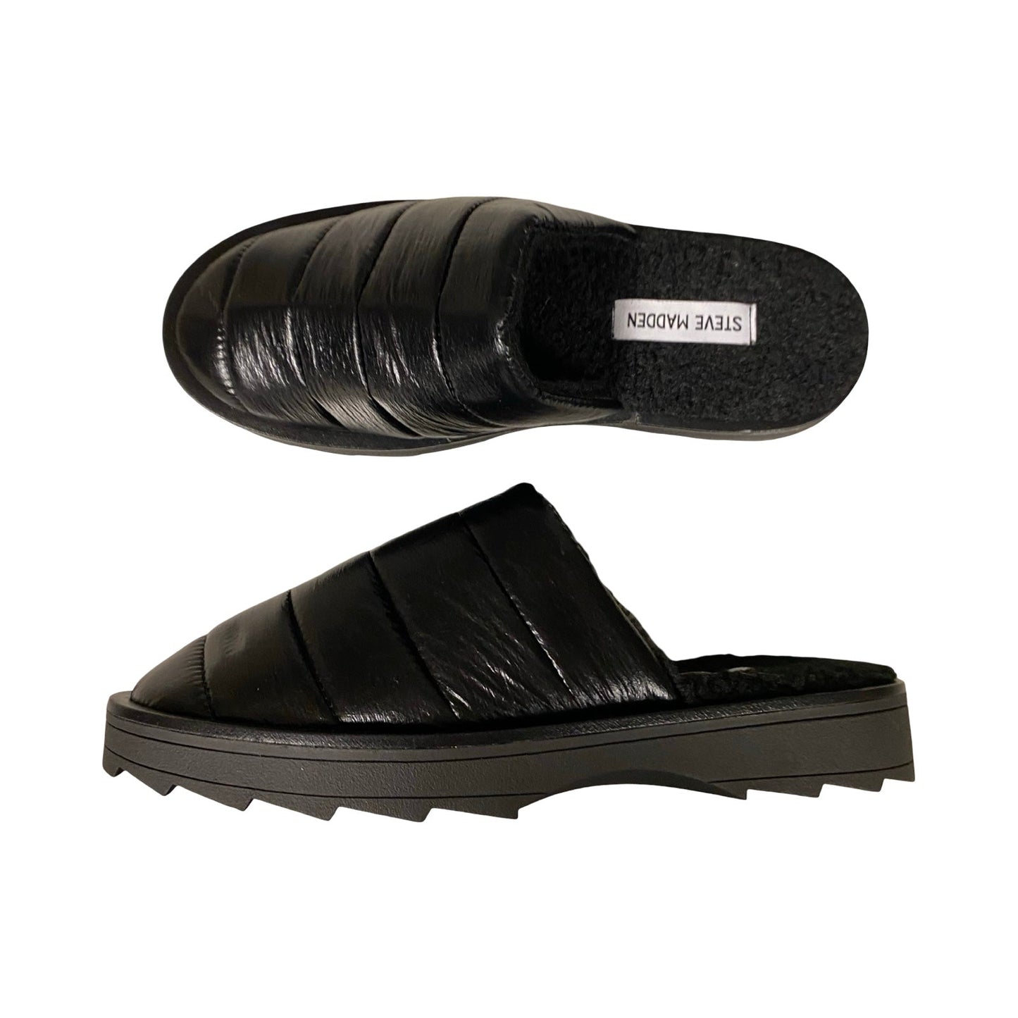 Shoes Flats By Steve Madden In Black, Size:8