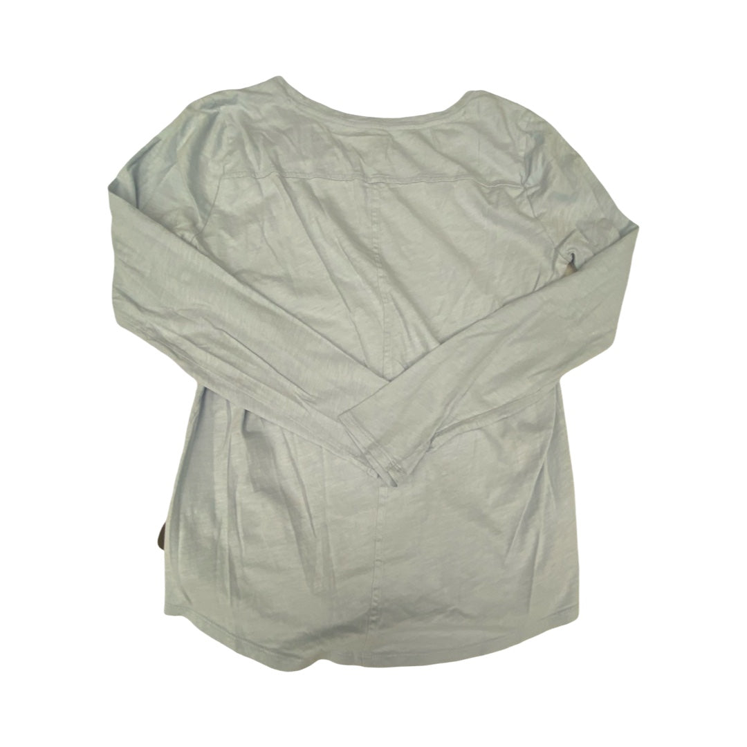 Top 3/4 Sleeve Basic By Loft In Blue, Size:M