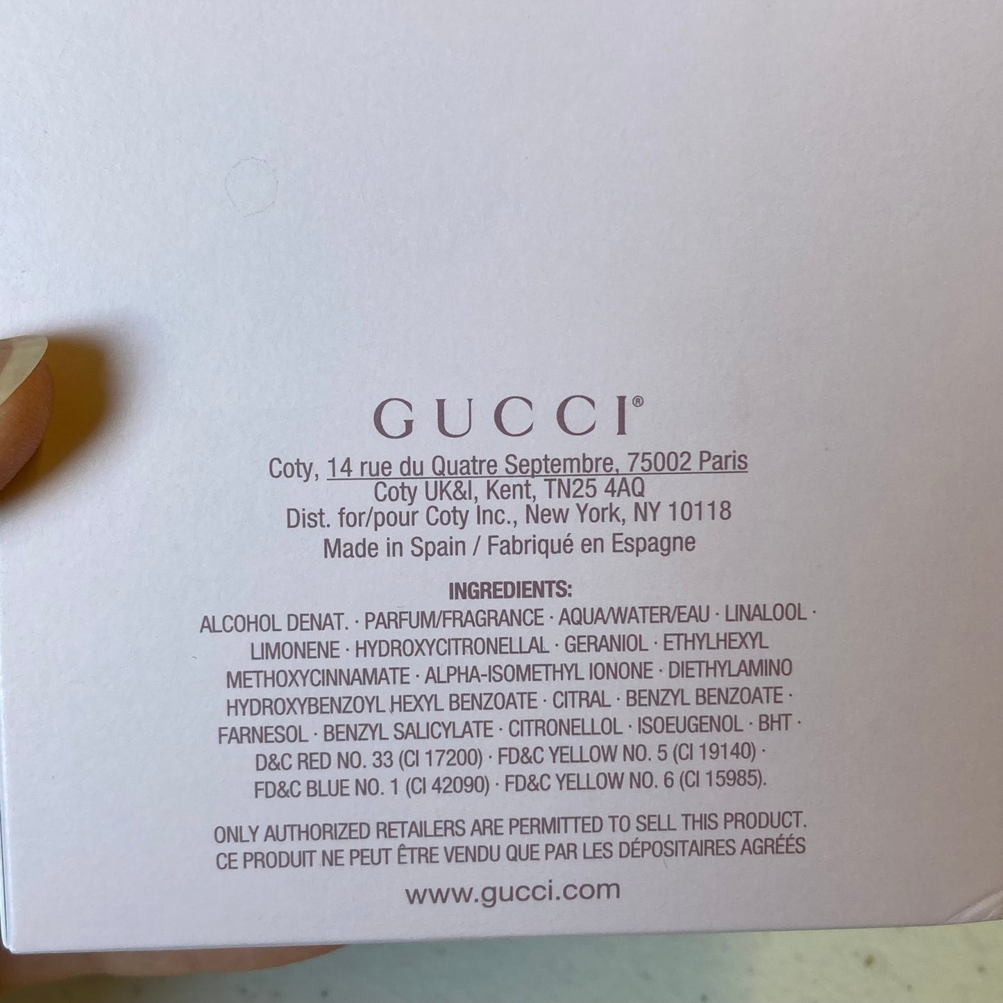 Fragrance Luxury Designer By Gucci In Pink