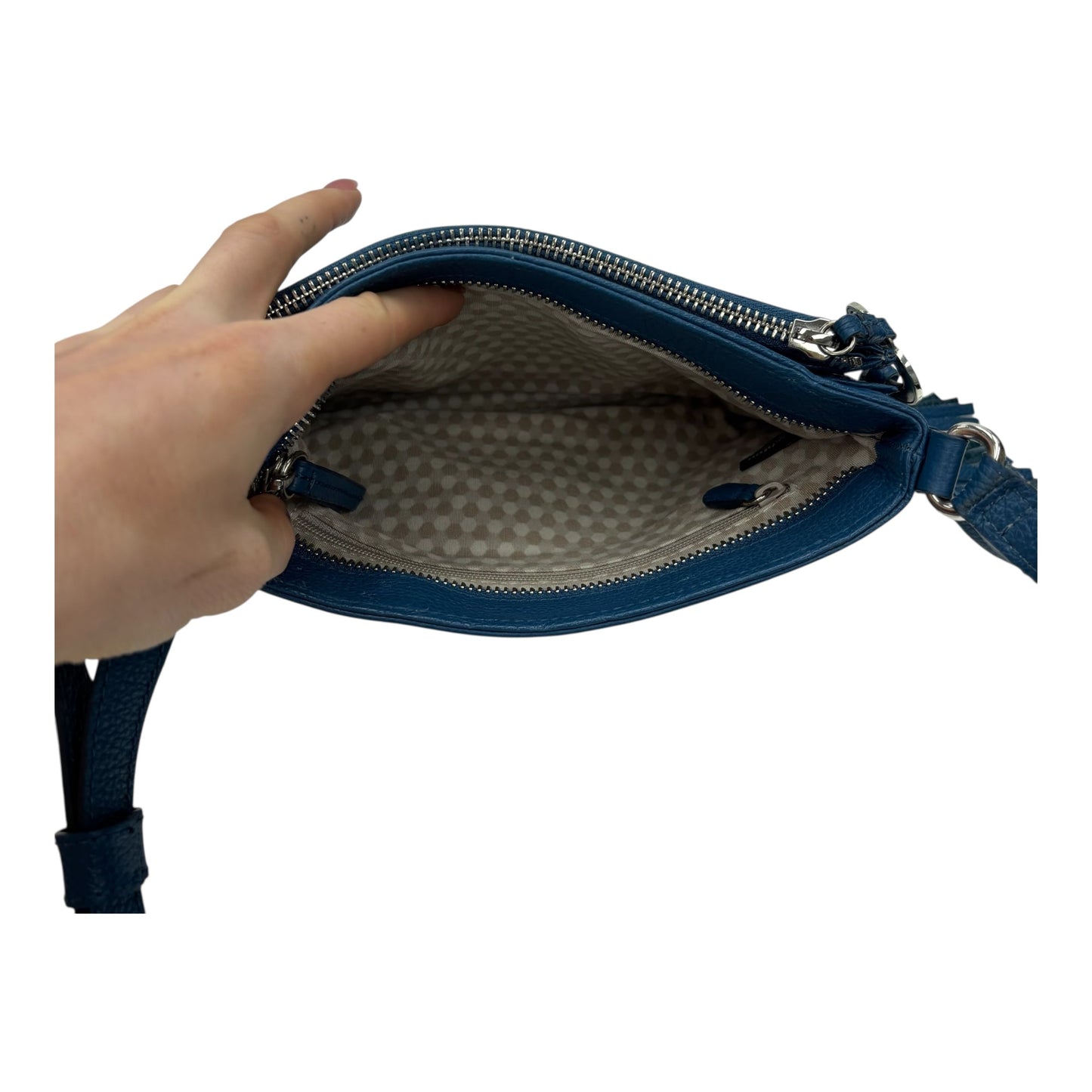 Crossbody Leather By Brighton In Blue, Size:Medium