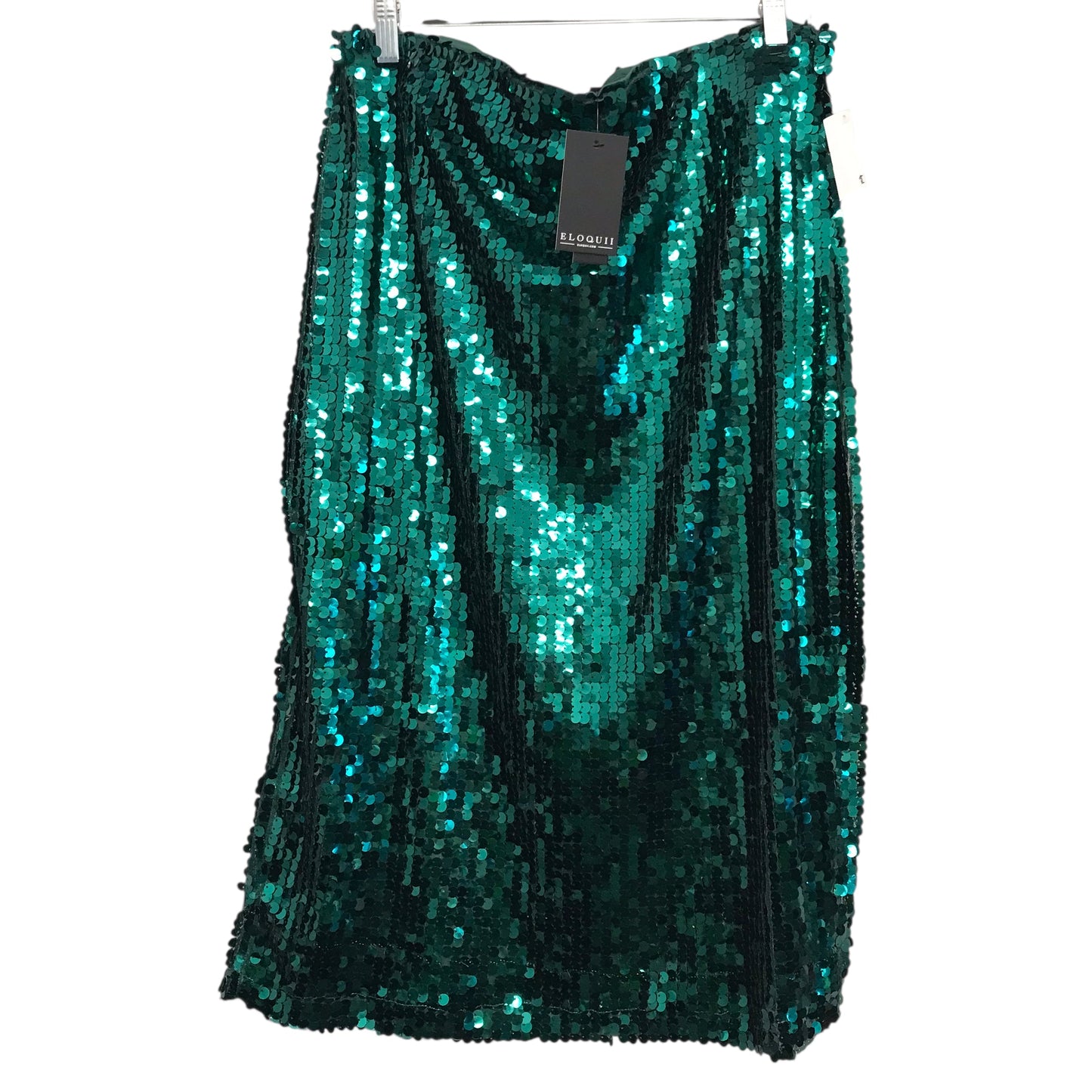 Skirt Midi By Eloquii In Green, Size:16