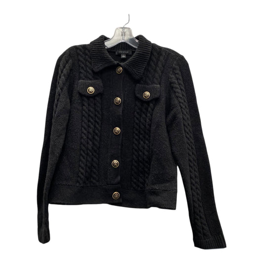 Sweater Cardigan By Ann Taylor In Black, Size:S