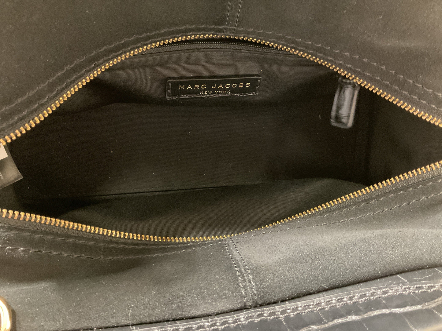 Handbag Luxury Designer By Marc Jacobs In Black, Size:Medium