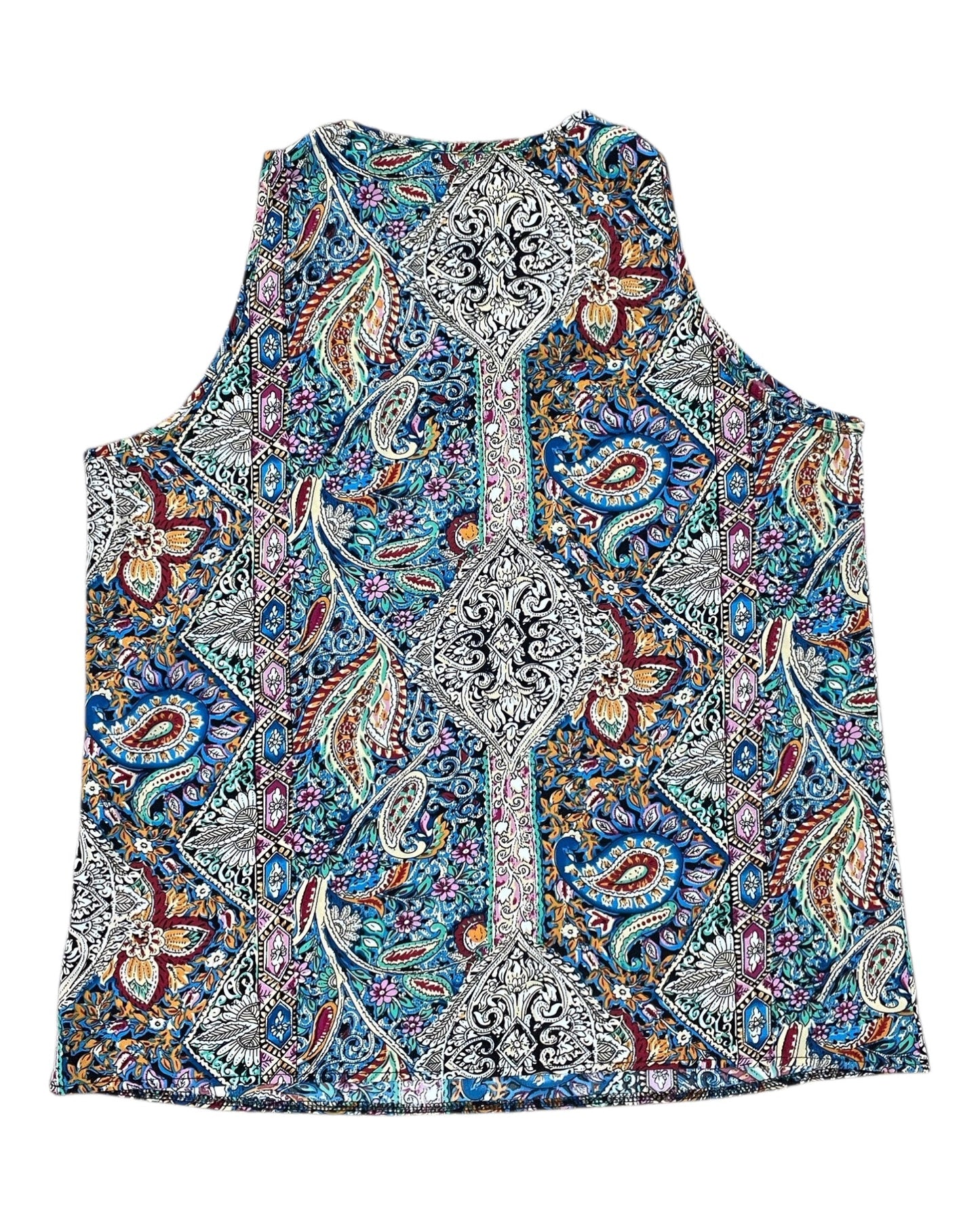 Top Sleeveless By Clothes Mentor In Multi, Size:2X