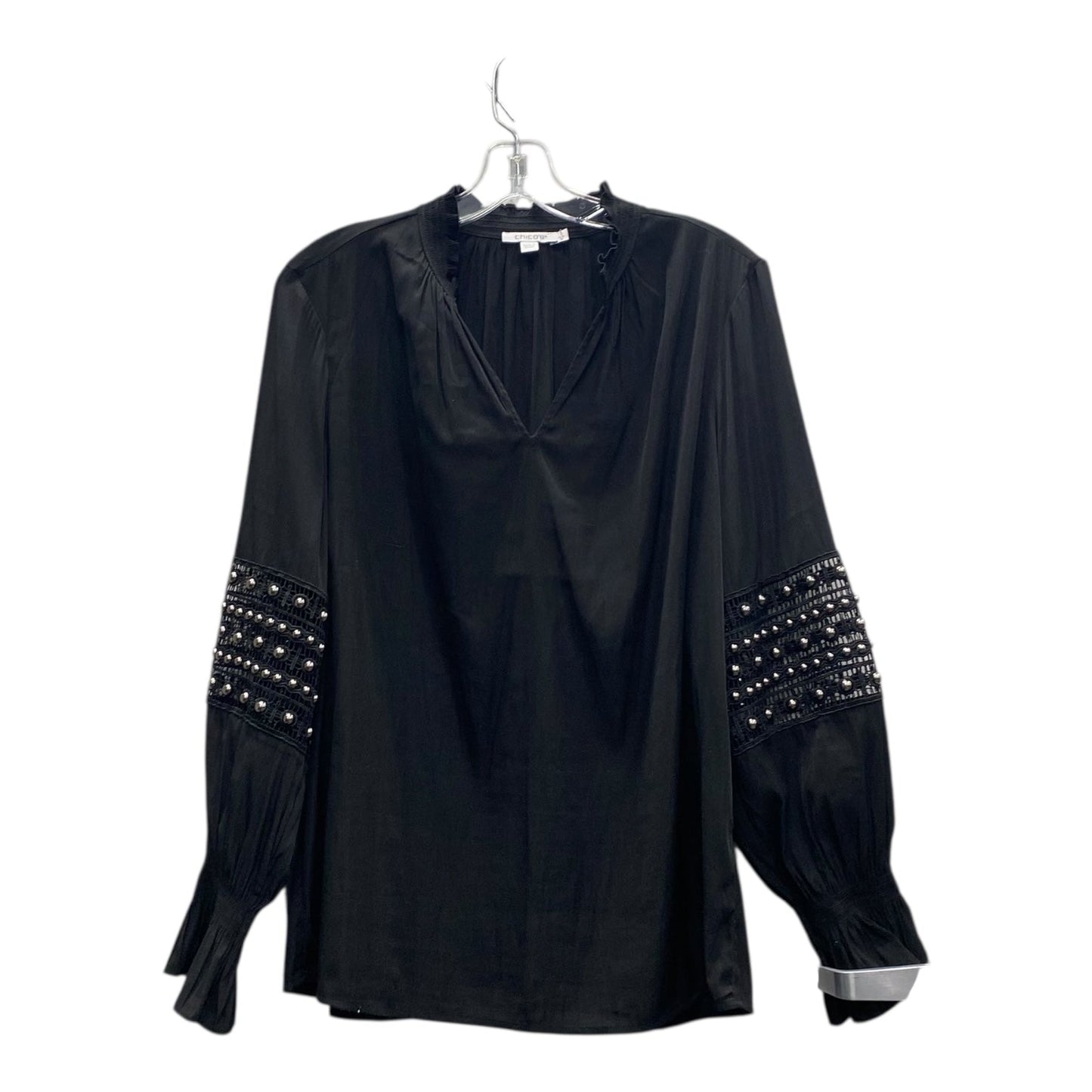 Top Ls By Chicos In Black, Size:L