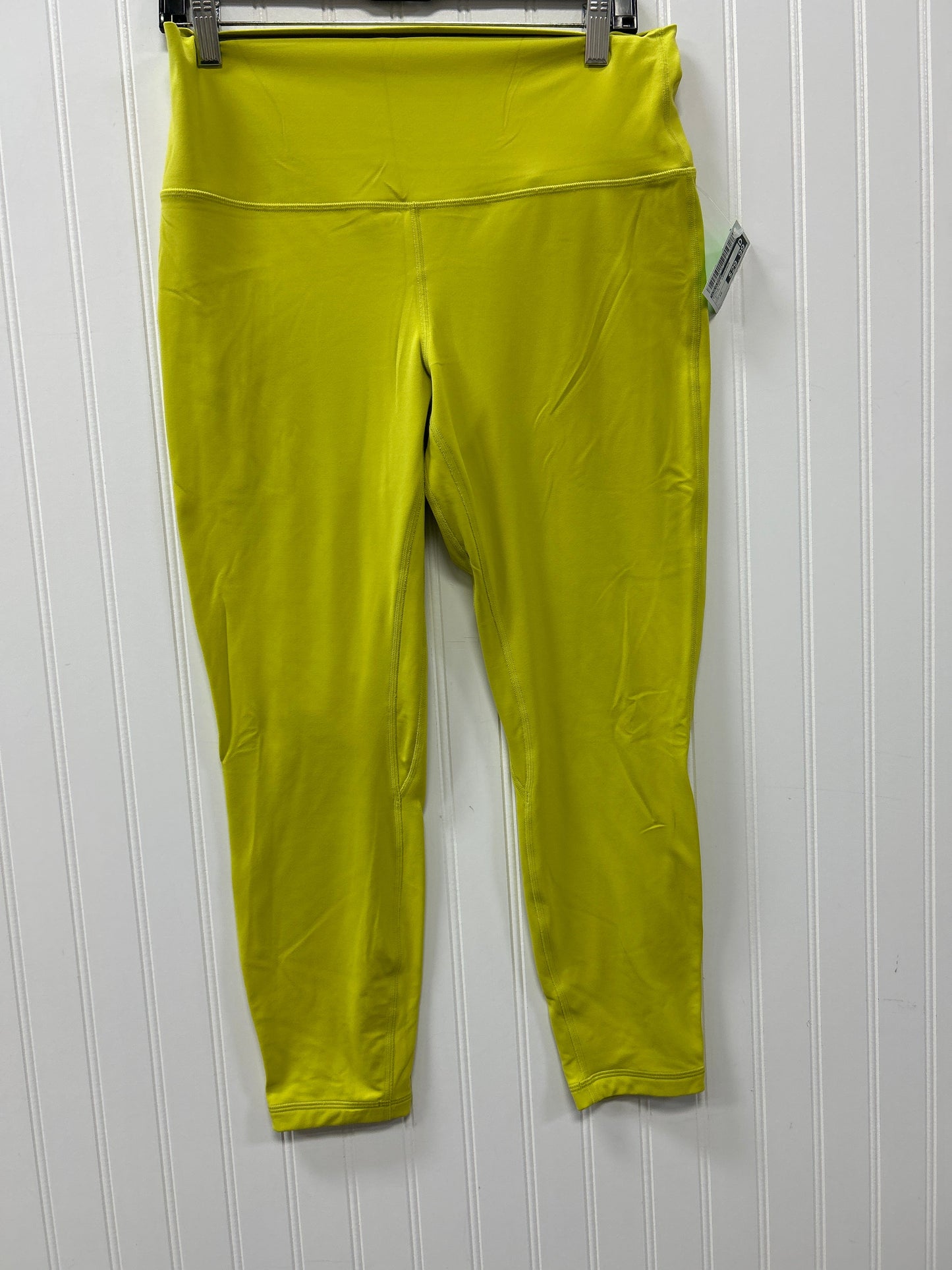 Athletic Leggings By Lululemon In Yellow, Size:12