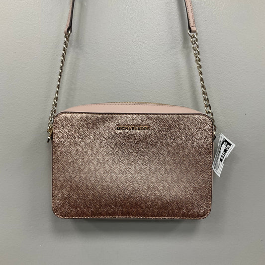 Crossbody Designer By Michael Kors In Rose Gold, Size:Medium