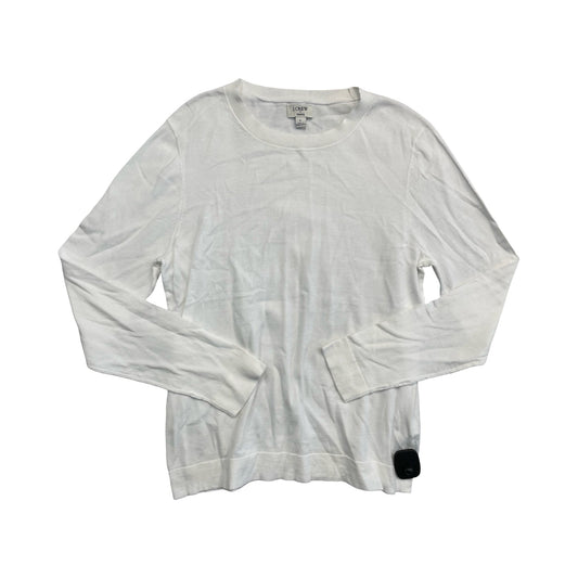 Sweater By J. Crew In White, Size:L