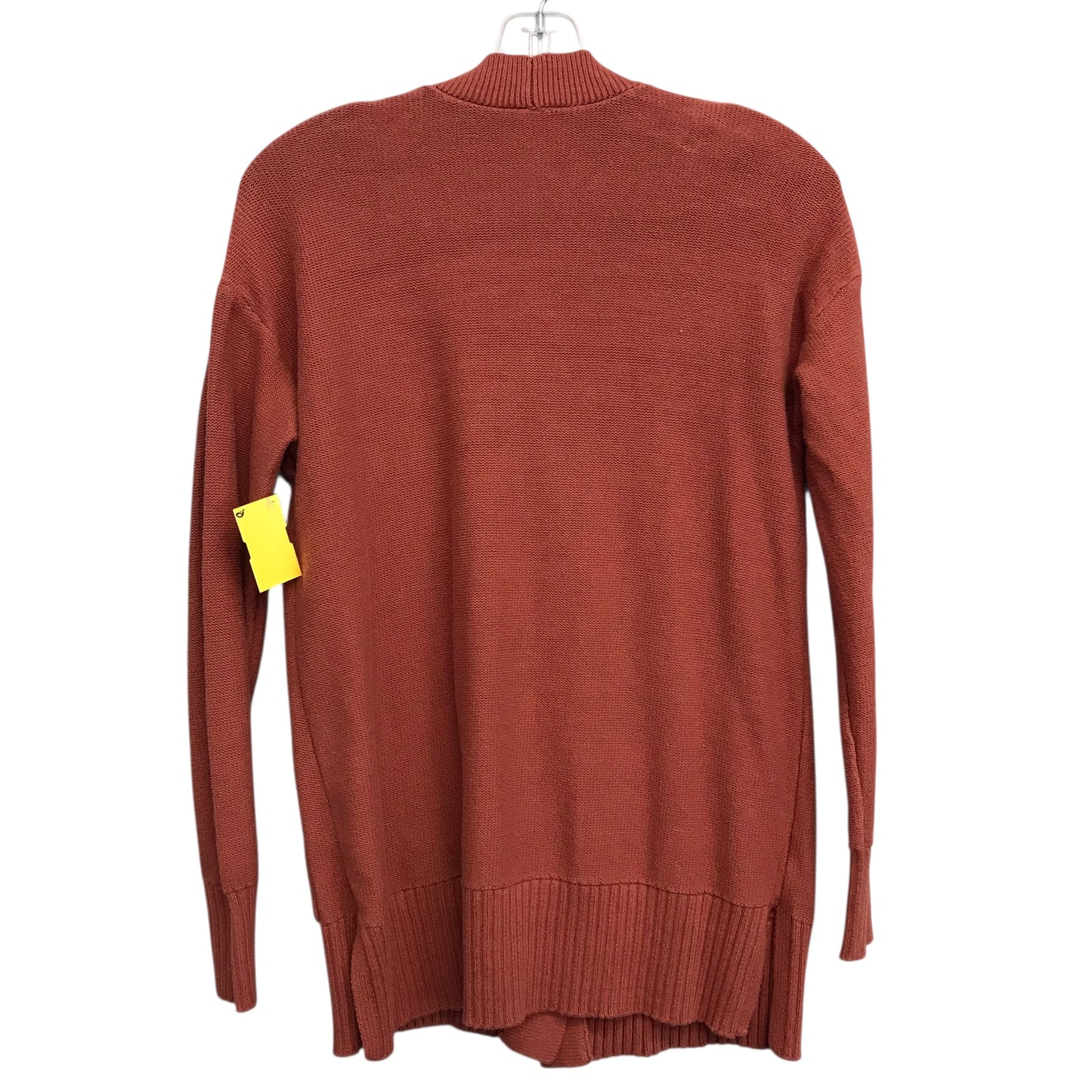 Sweater Cardigan By Loft In Orange, Size:S