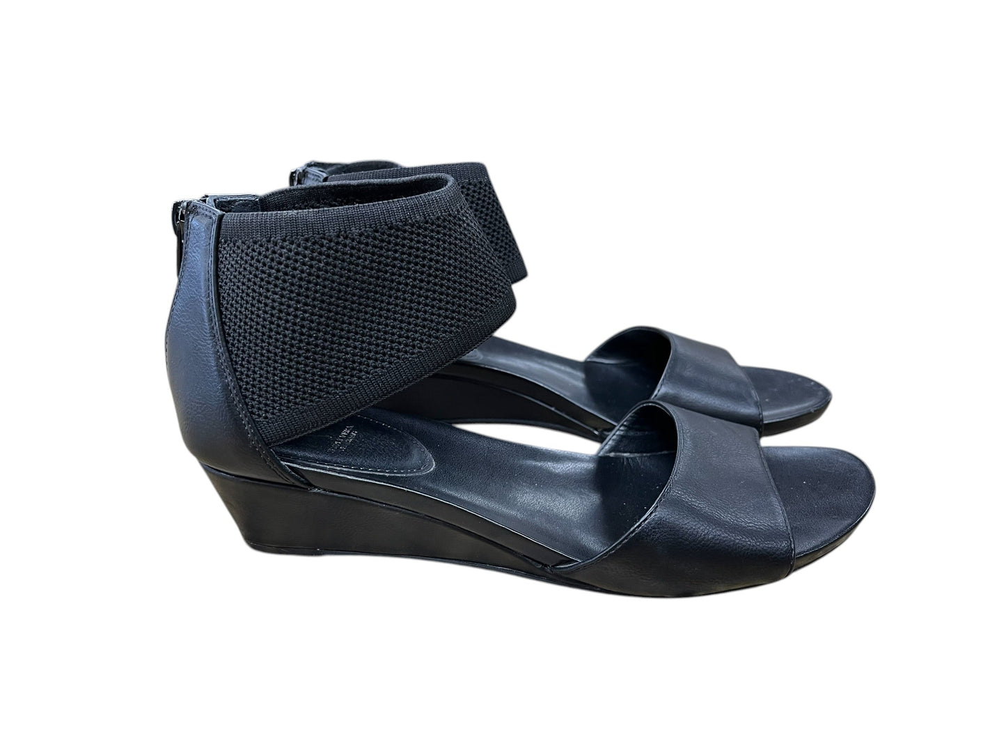 Sandals Flats By Simply Vera In Black, Size:9