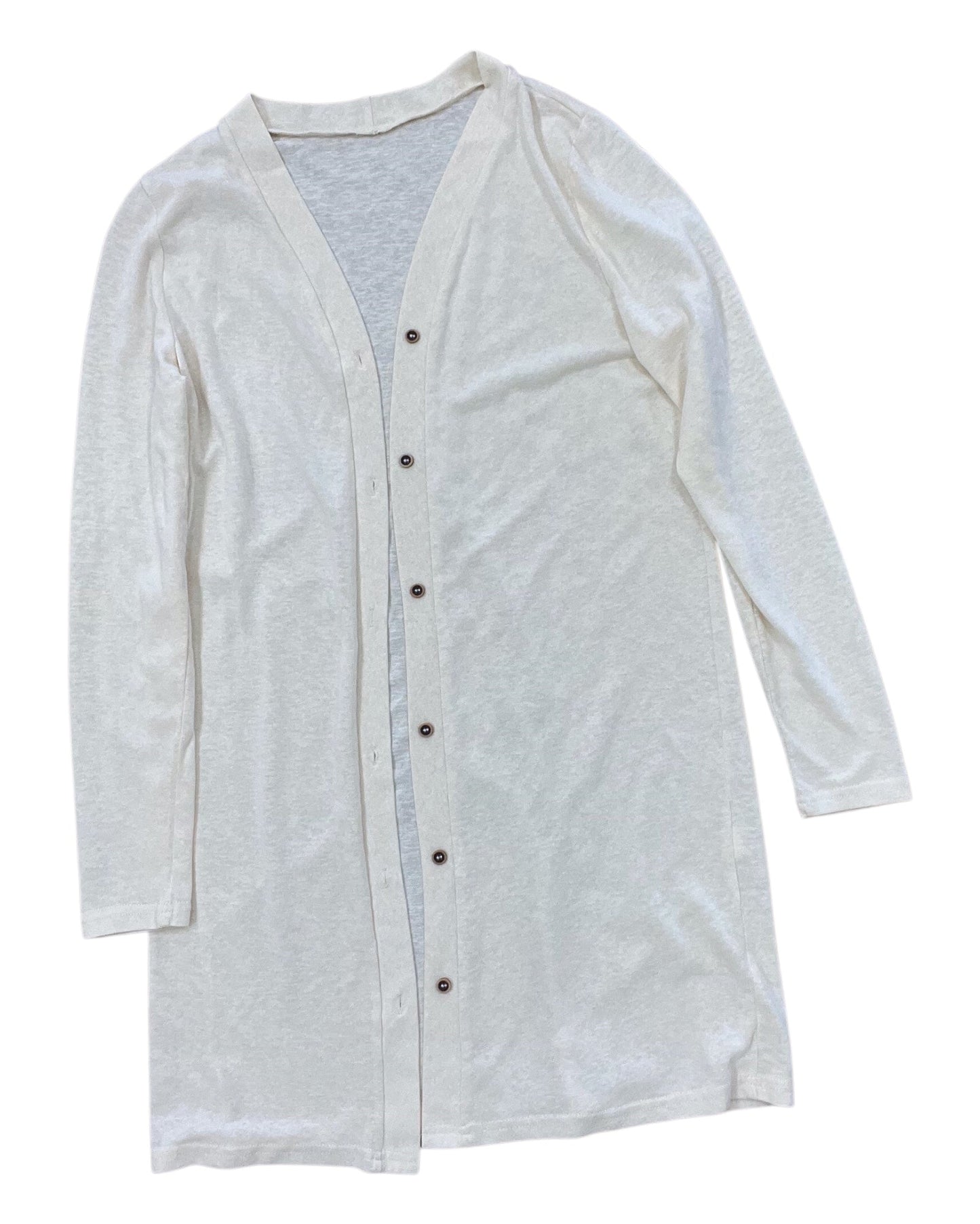 Cardigan By Clothes Mentor In Cream, Size:S