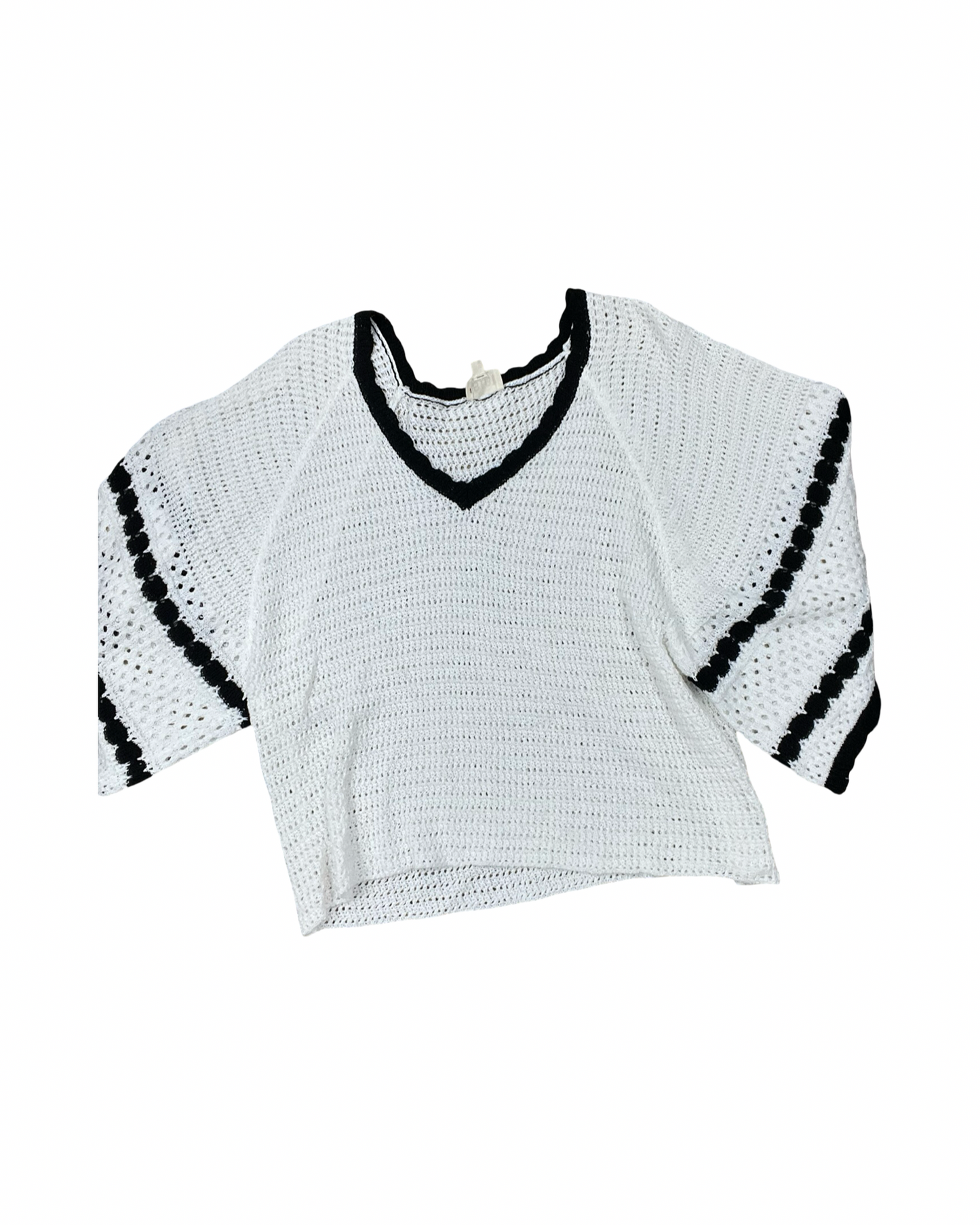 Sweater By Bibi In Black & White, Size:L