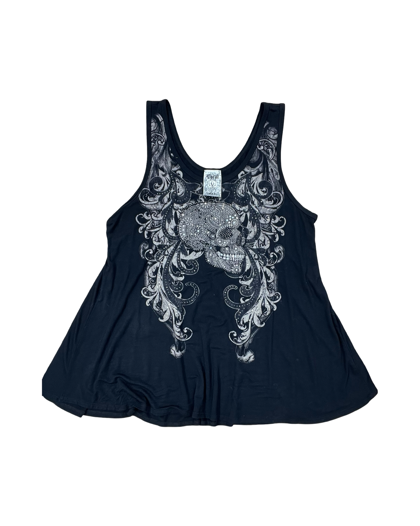 Top Sleeveless By Vocal In Black, Size:Xl