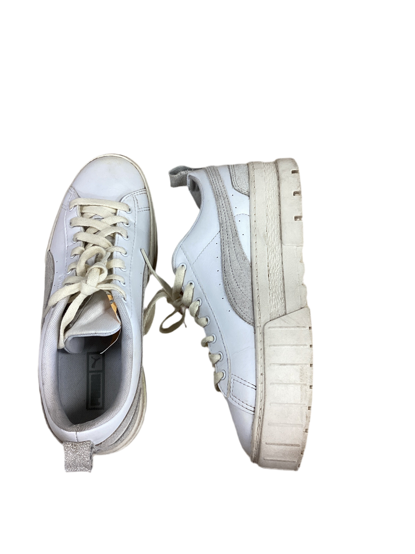 Shoes Sneakers Platform By Puma In Cream, Size:9.5
