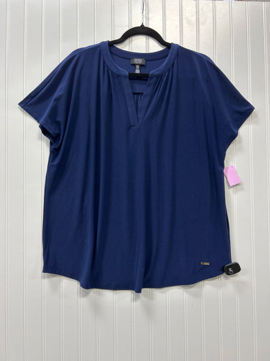 Top Ss By Jones New York In Blue, Size:Xl