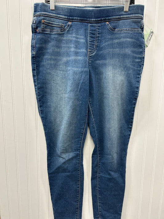 Jeans Skinny By Levis Signature In Blue Denim, Size:16