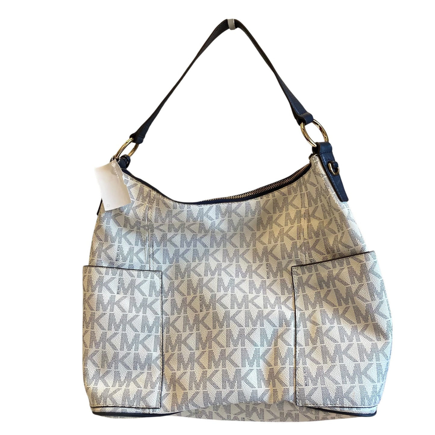 Handbag Designer By Michael Kors In White, Size:Large