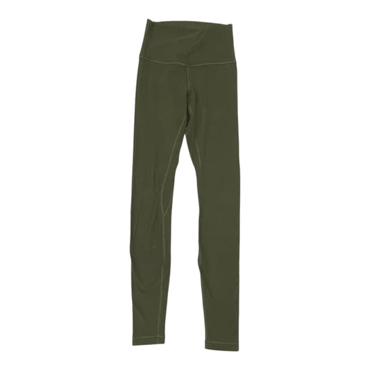 Athletic Leggings By Lululemon In Green, Size:2