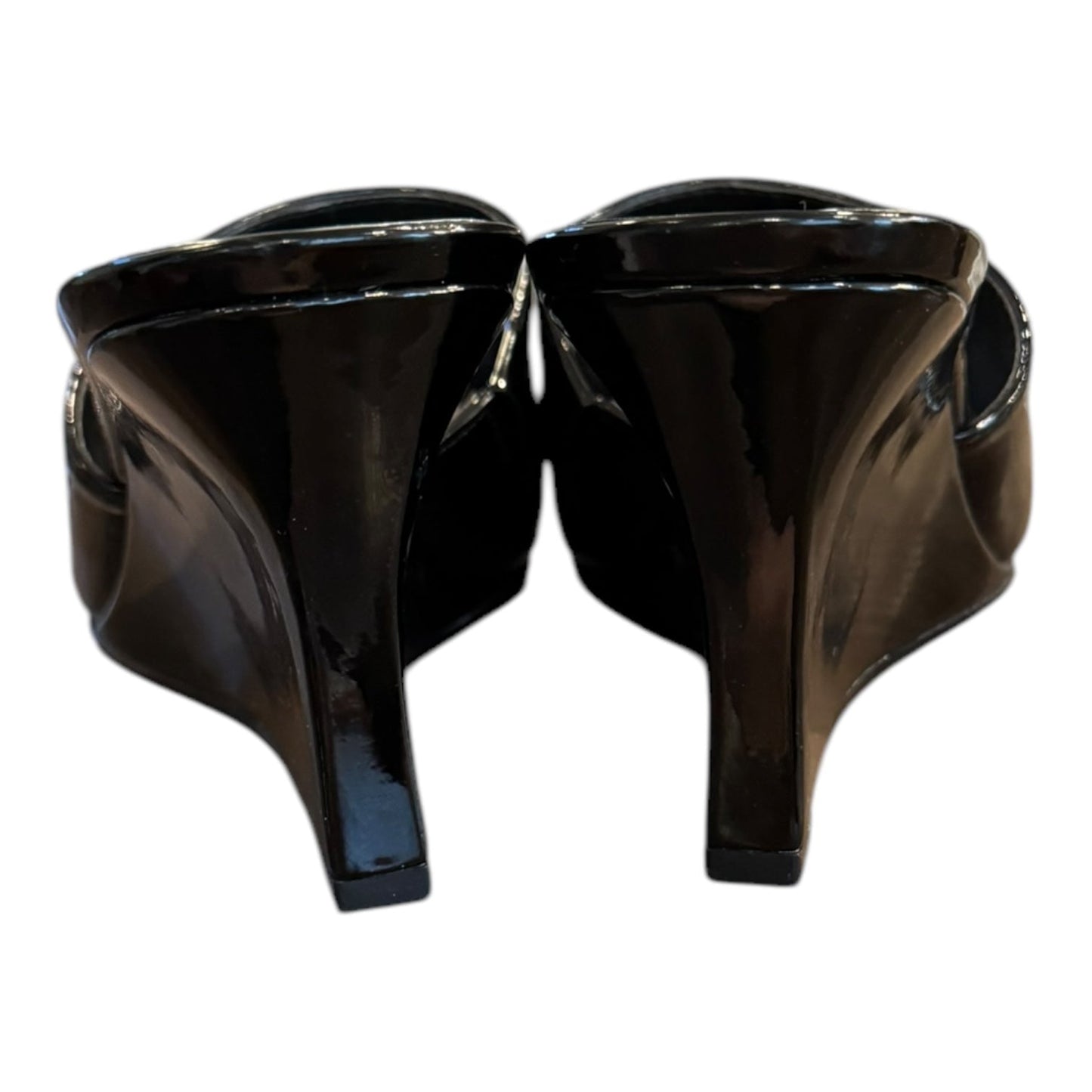 Sandals Heels Wedge By Marc Fisher In Black, Size:6