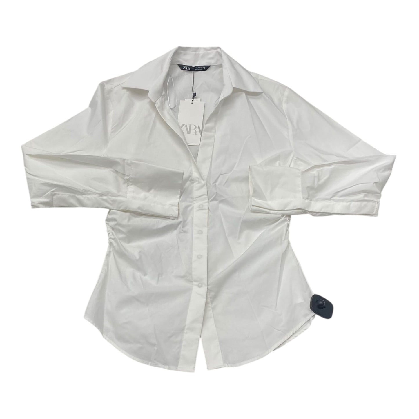 Top Ls Basic By Zara In White, Size:S