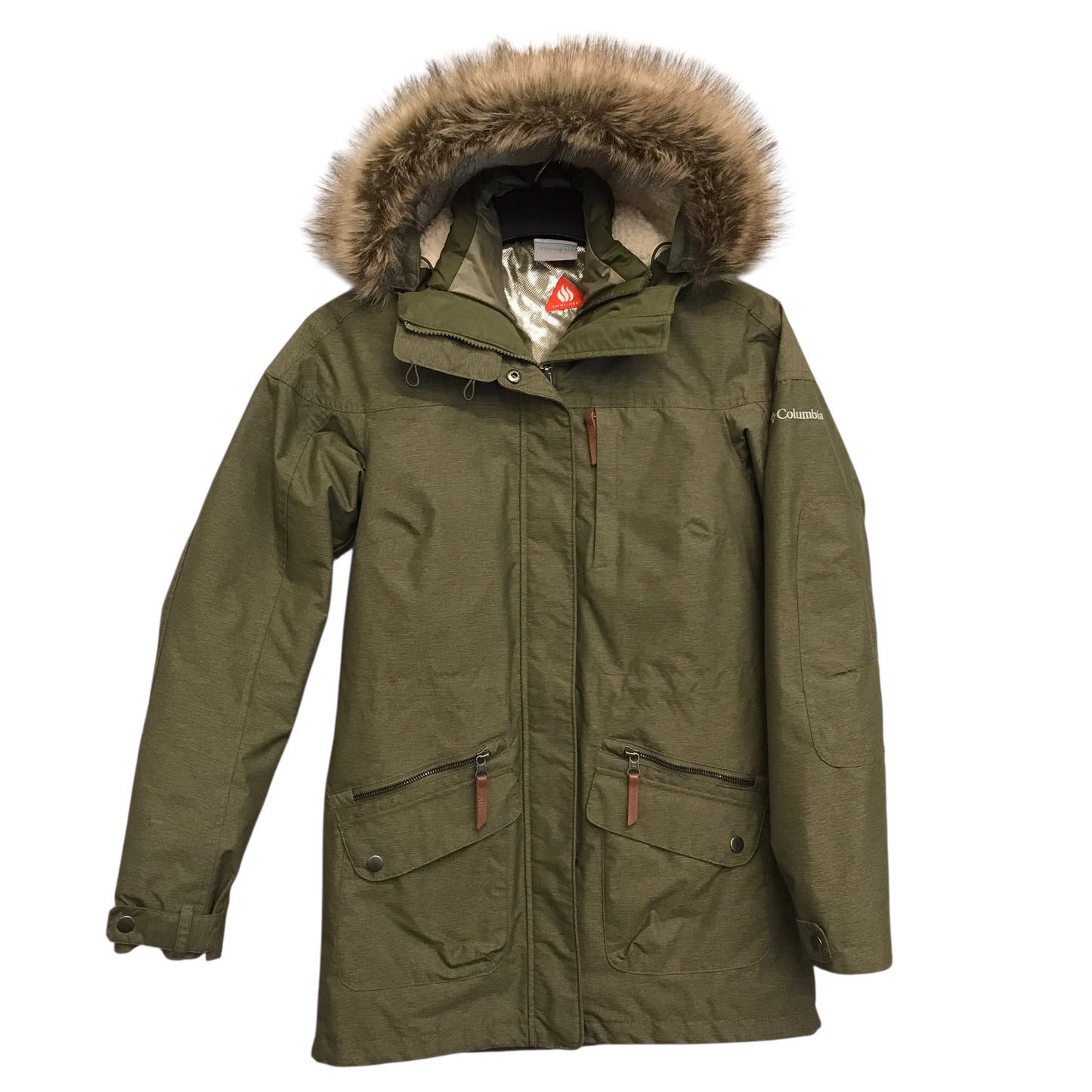 Coat Parka By Columbia In Green, Size:Xs
