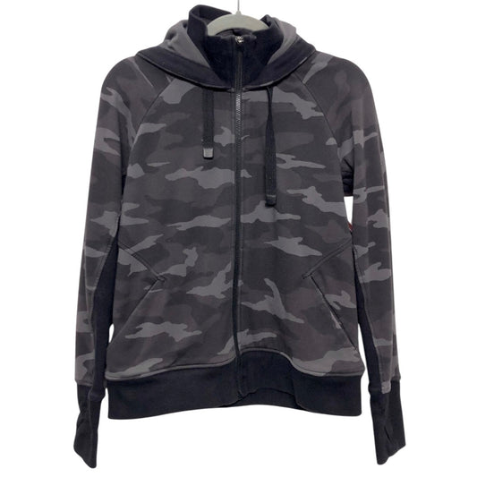 Athletic Jacket By Athleta In Black & Grey, Size:Mp