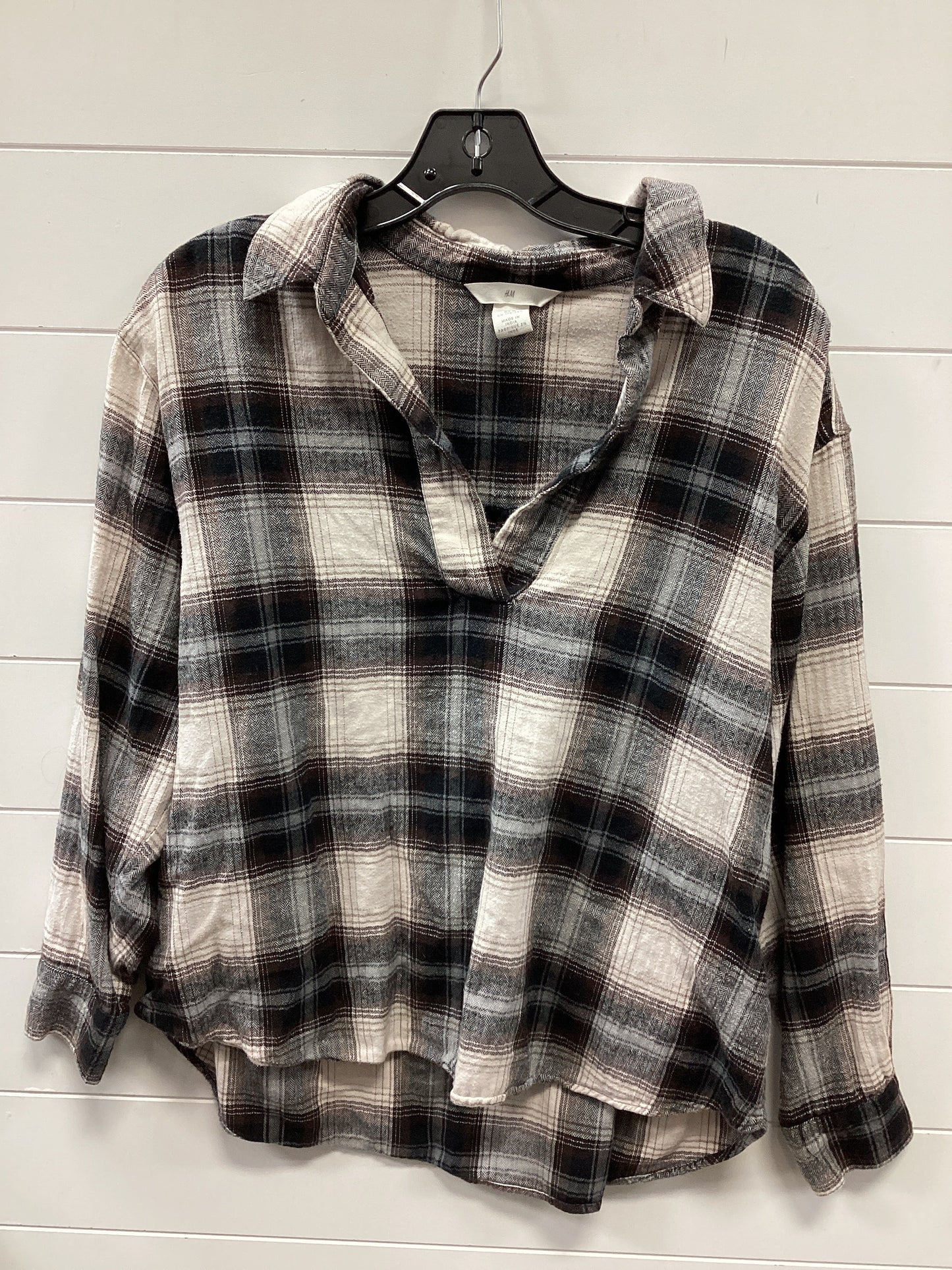 Top Ls By H&M In Brown, Size:M