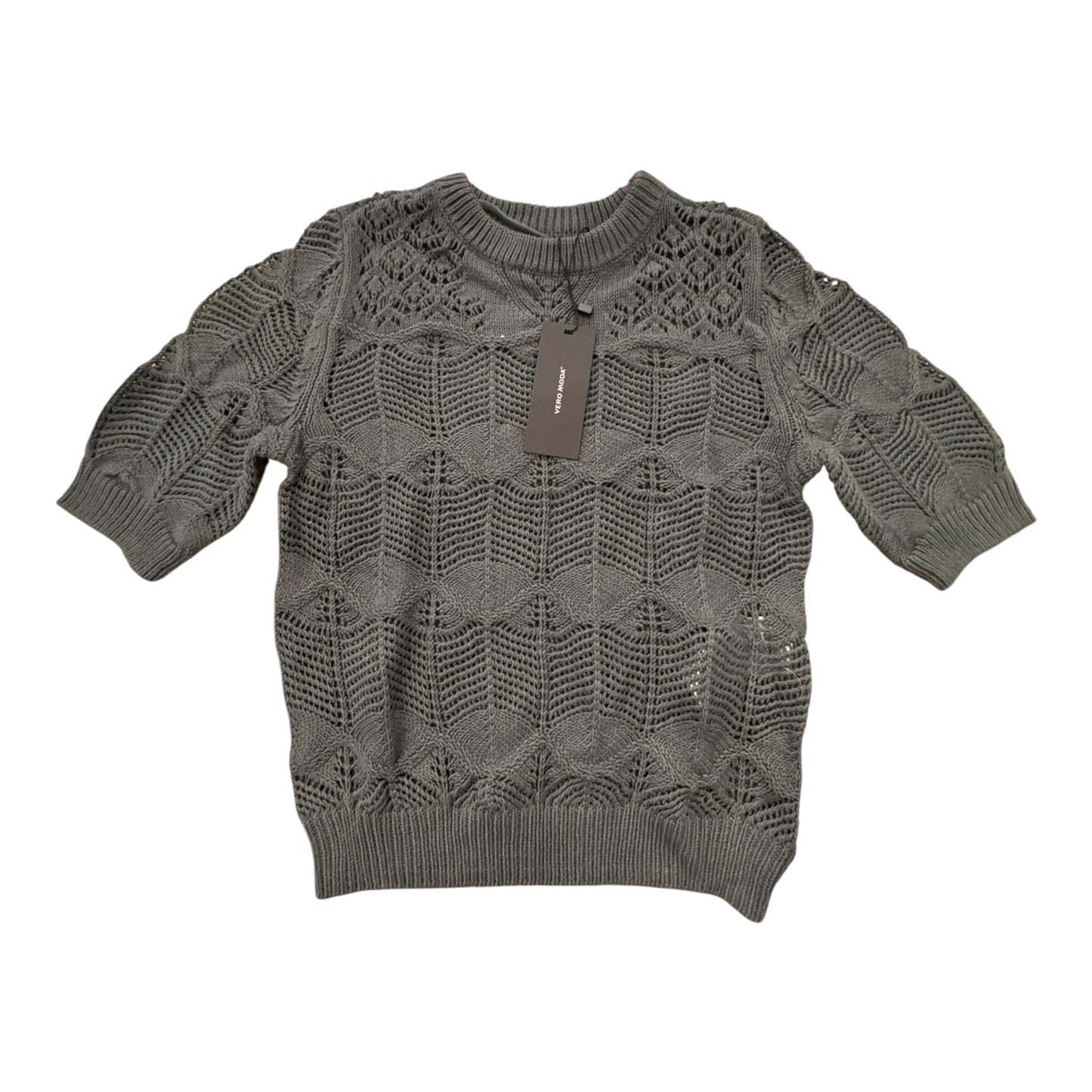 Sweater Ss By Vero Moda In Green, Size:Xs