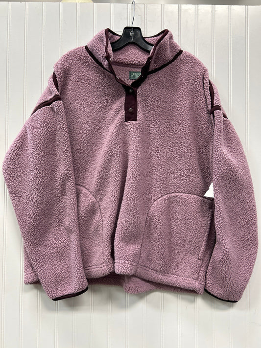 Athletic Fleece By Terra & Sky In Purple, Size:1X