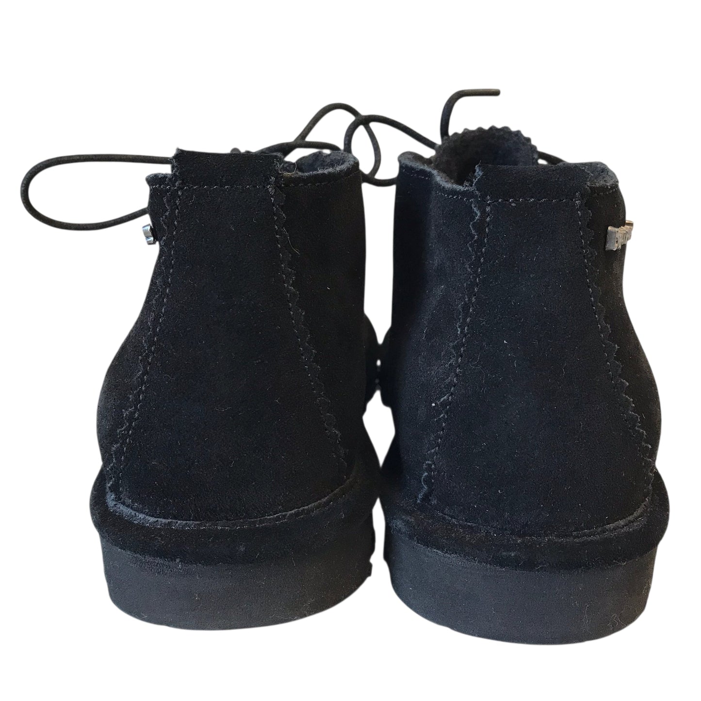 Boots Ankle Flats By Bearpaw In Black, Size:8