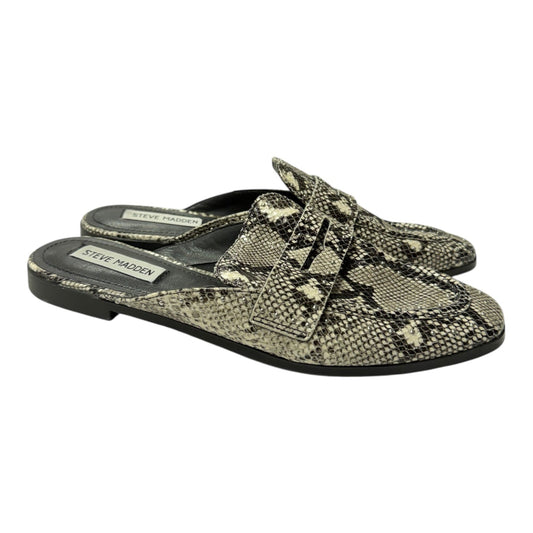 Shoes Flats By Steve Madden In Snakeskin Print, Size:8