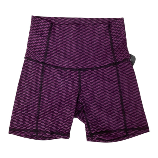 Athletic Shorts By Lululemon In Black & Purple, Size:4