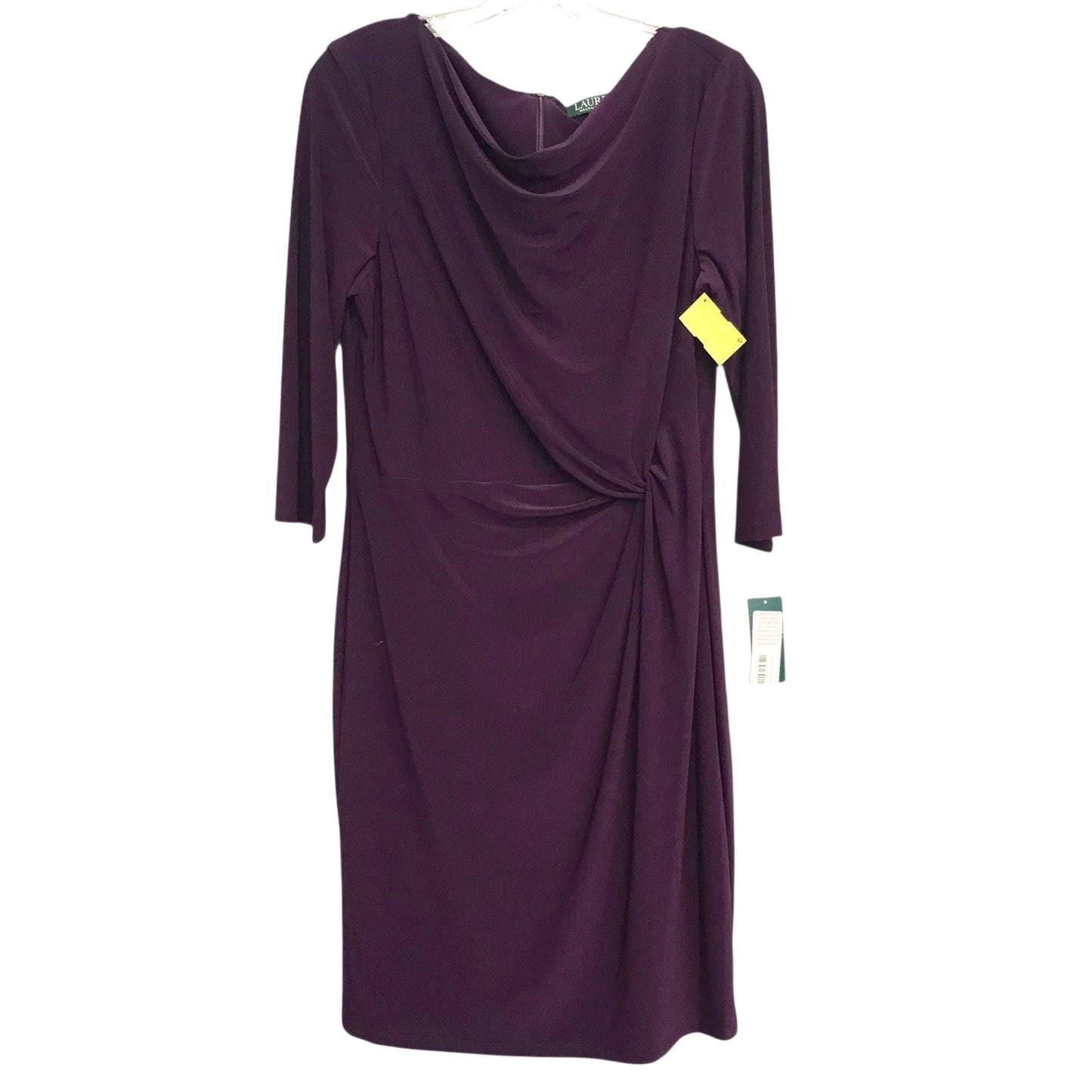Dress Work By Lauren By Ralph Lauren In Purple, Size:L