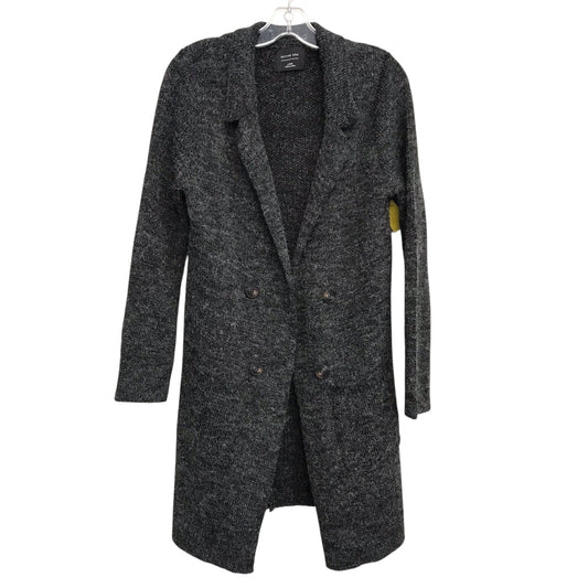 Sweater Cardigan By Active Usa In Black & White, Size:L