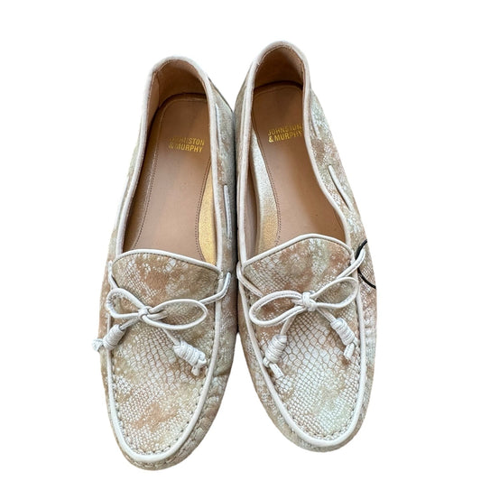 Shoes Flats By Johnston & Murphy In Snakeskin Print, Size:7