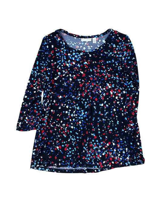 Top Ls By Susan Graver In Black & Red, Size:Sp